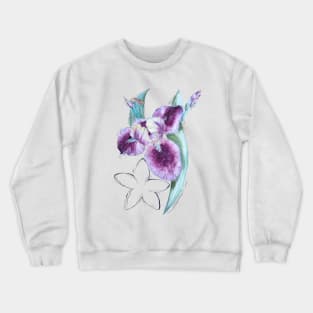 Iris with star Crewneck Sweatshirt